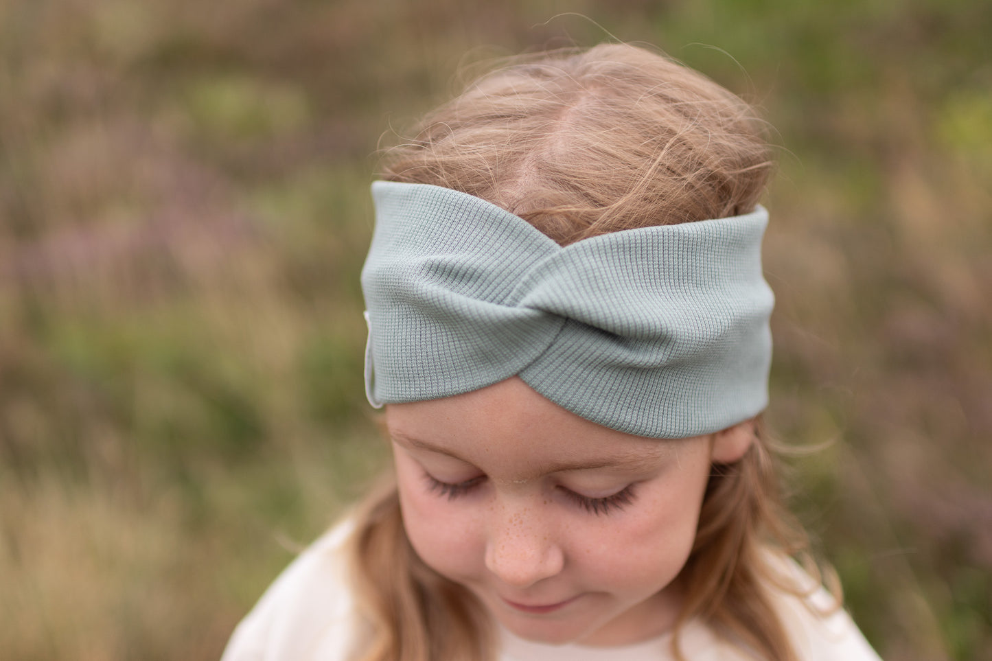 Kinder Stirnband Salbei - weiche Baumwolle, nachhaltig produziert im Raum Stuttgart