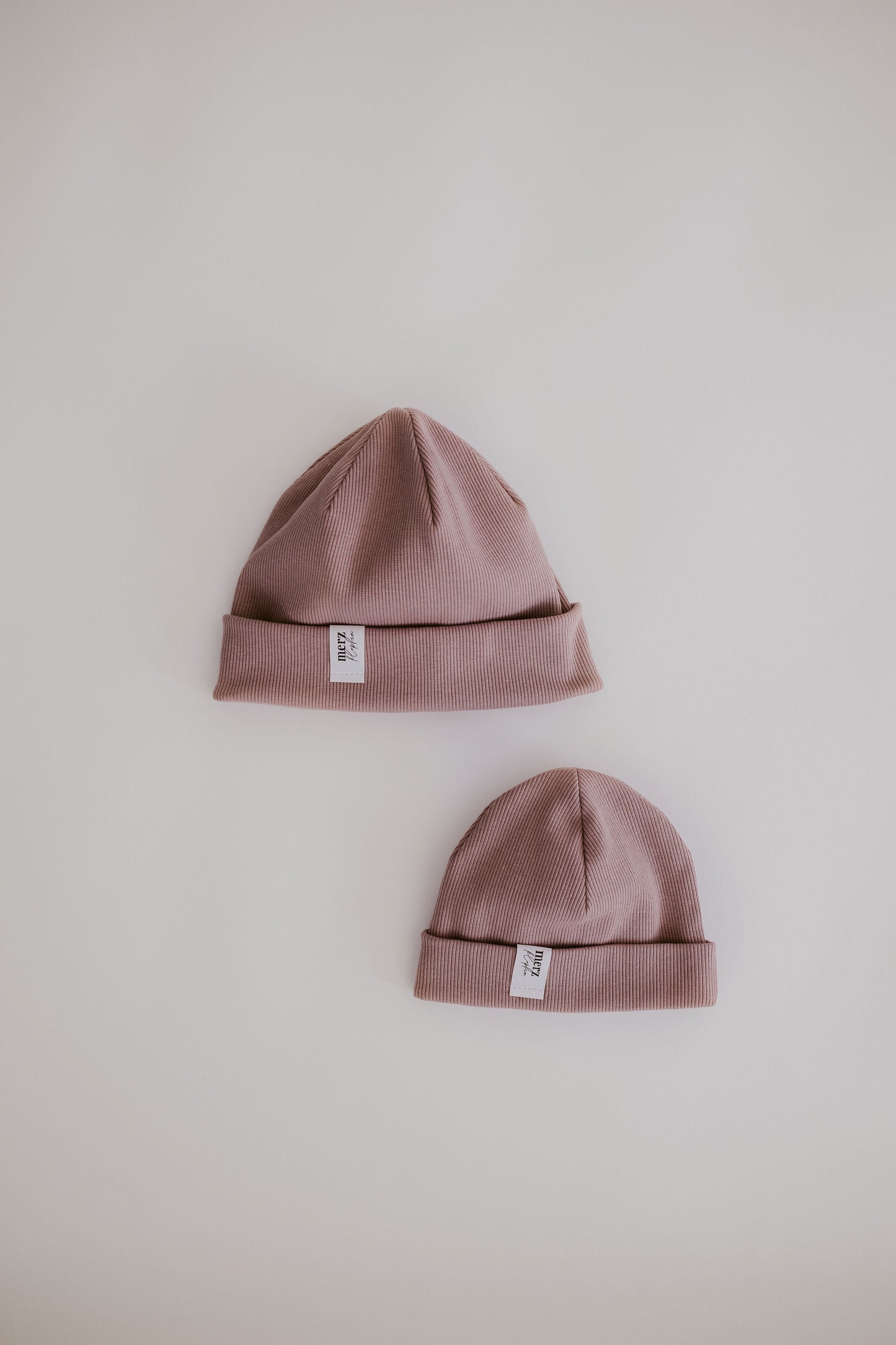 Mini-Me Set Mauve - Erwachsenen & Kinder Beanie