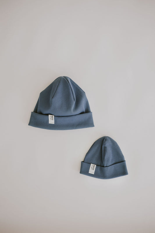 Mini-Me Set Petrol - Erwachsenen & Kinder Beanie