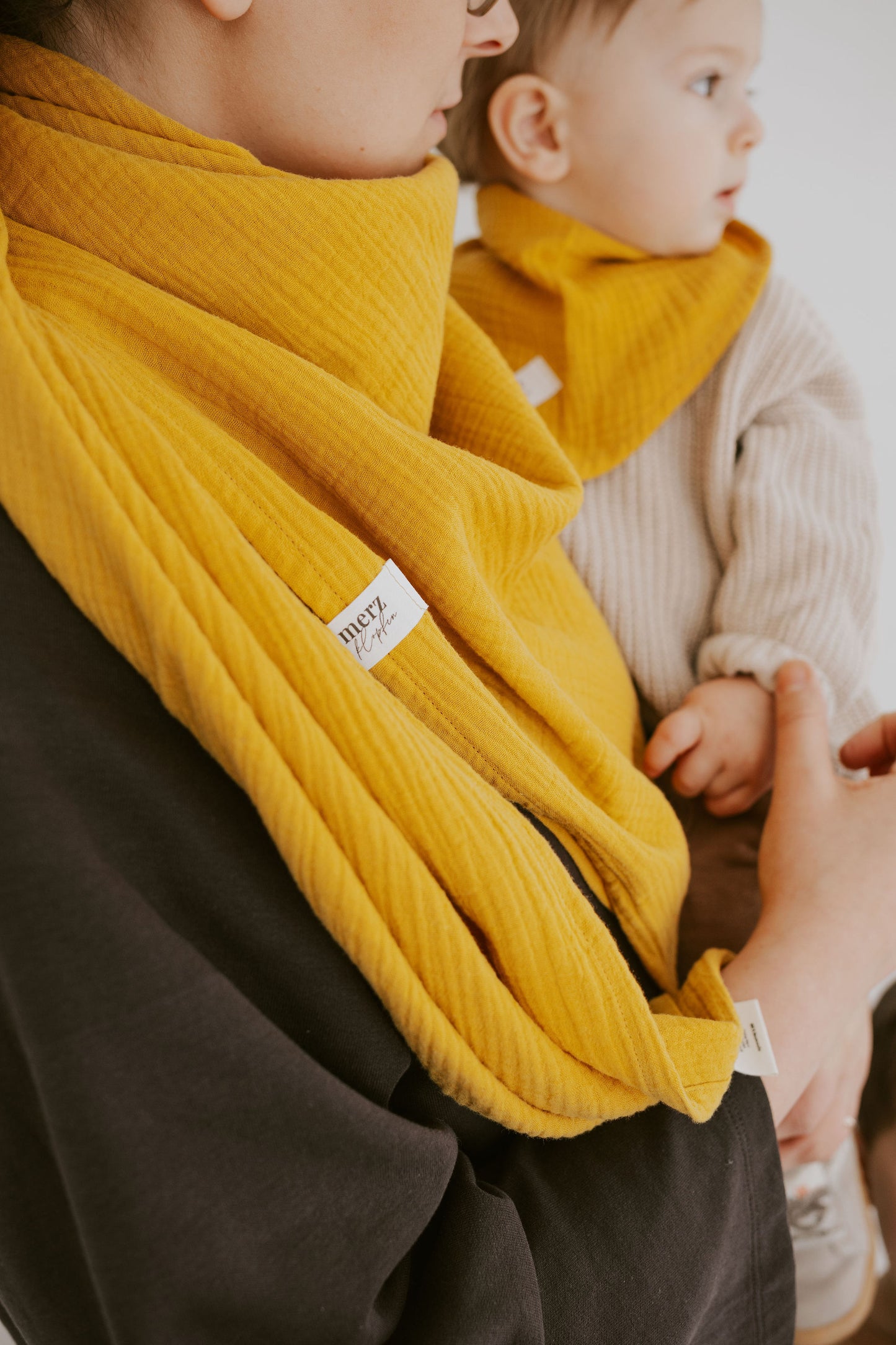 XL Musselintuch Ochre