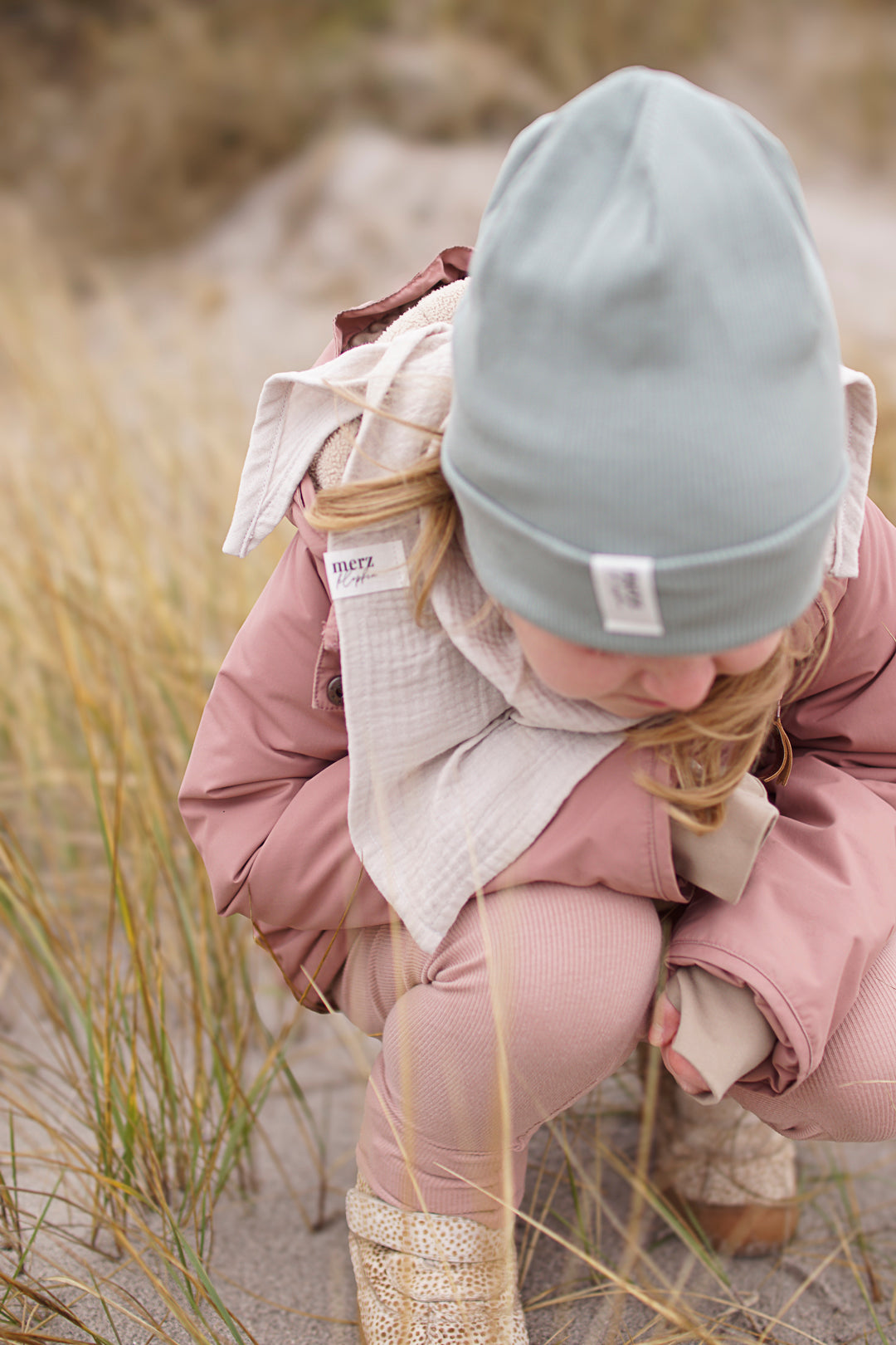 Kinder Musselintuch Light Sand - leicht und atmungsaktiv, ideal für Baby und Kleinkind

